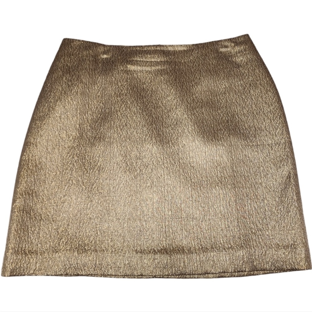 Ann Taylor Metallic Mini Skirt-Size 00P.  B45